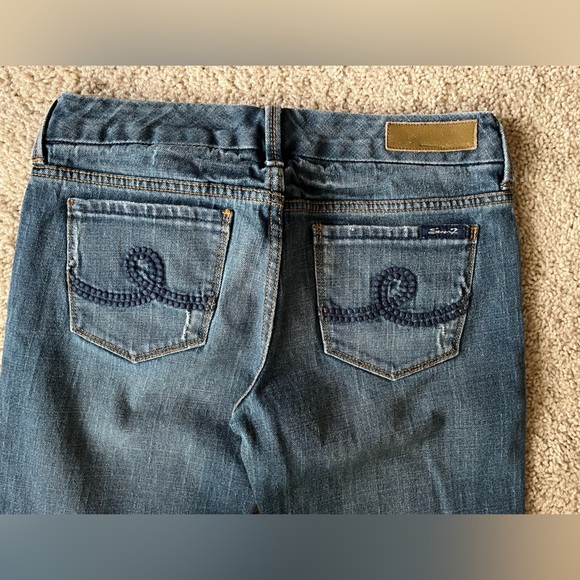 Seven7 Medium Wash Jeans Mid Rise Women’s Size 29 - Picture 13 of 15